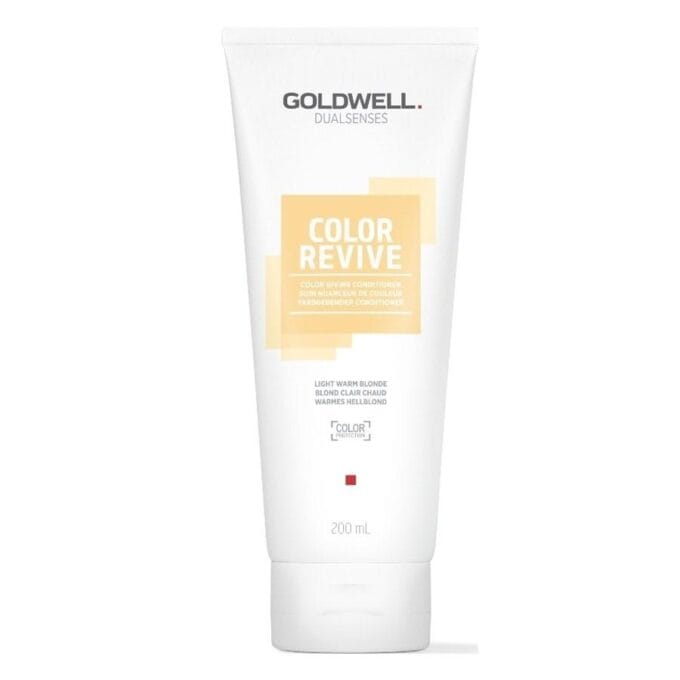 Goldwell Dualsenses Color Revive Conditioner - Light Warm Blonde 200ml Halo Hair & Skin - byutiluxe.com
