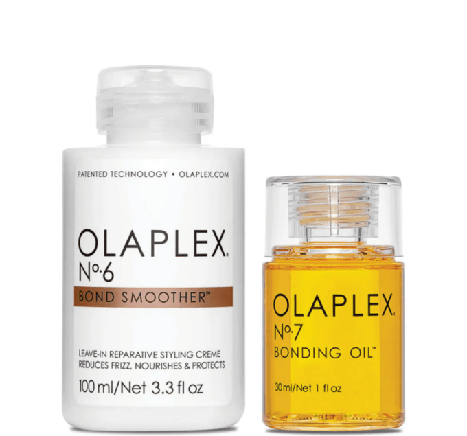 Olaplex No.6 + No.7 Sleek Bun Bundle Halo Hair & Skin - byutiluxe.com