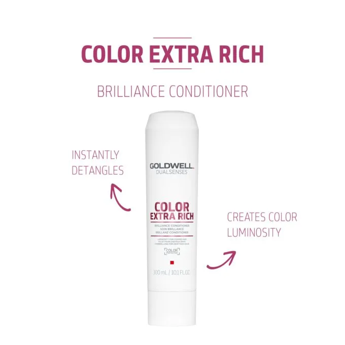 Goldwell Dualsenses Color Extra Rich Conditioner 300ml Halo Hair & Skin - byutiluxe.com