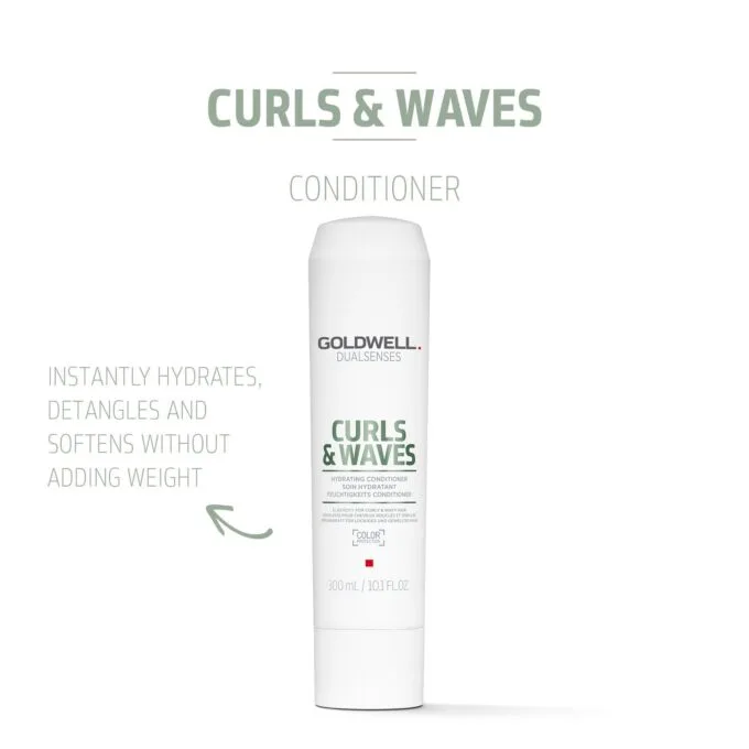 Goldwell Dualsenses Curls & Waves Hydrating Conditioner 300ml Halo Hair & Skin - byutiluxe.com
