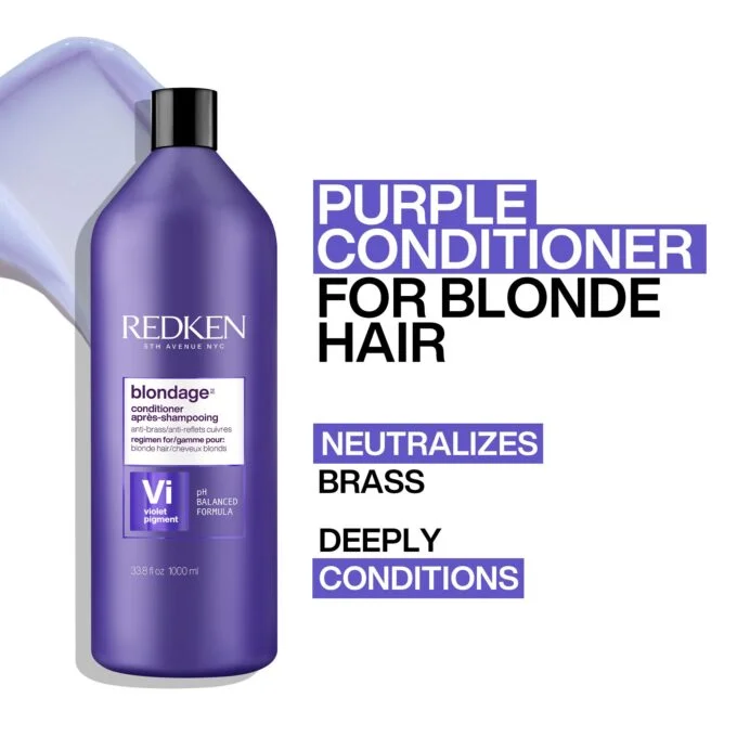Redken Color Extend Blondage Conditioner 1000ml Halo Hair & Skin - byutiluxe.com