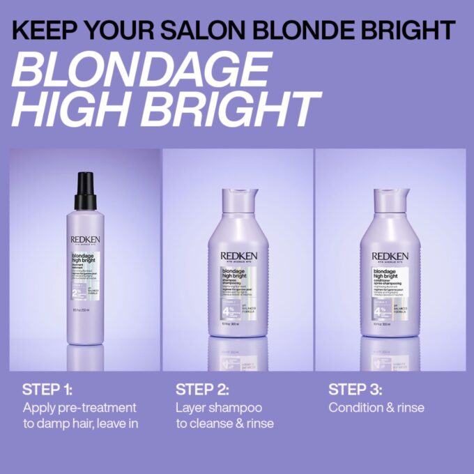 Redken Color Extend Blondage High Bright Pre-Shampoo Treatment 250ml Halo Hair & Skin - byutiluxe.com