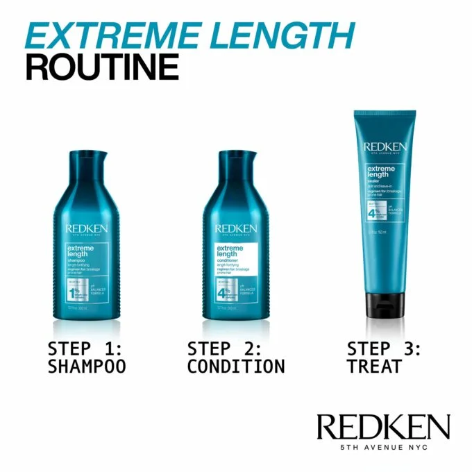 Redken Extreme Length Shampoo 500ml Halo Hair & Skin - byutiluxe.com