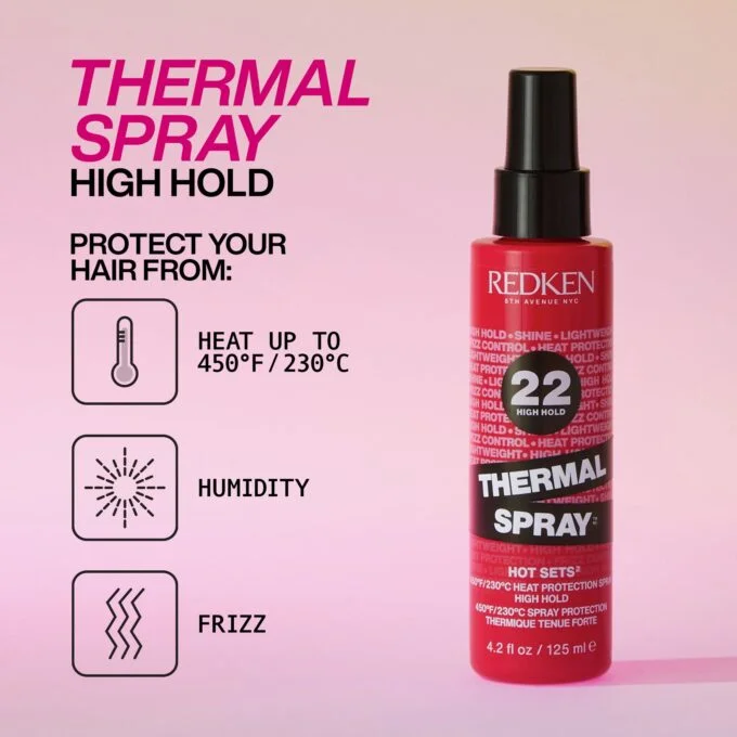 Redken Thermal Spray High Hold 125ml Halo Hair & Skin - byutiluxe.com