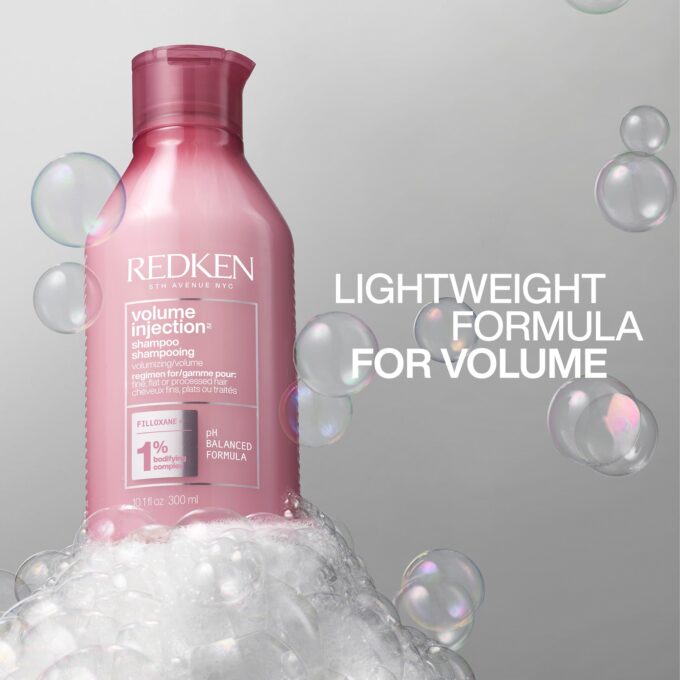 Redken Volume Injection Shampoo 300ml Halo Hair & Skin - byutiluxe.com
