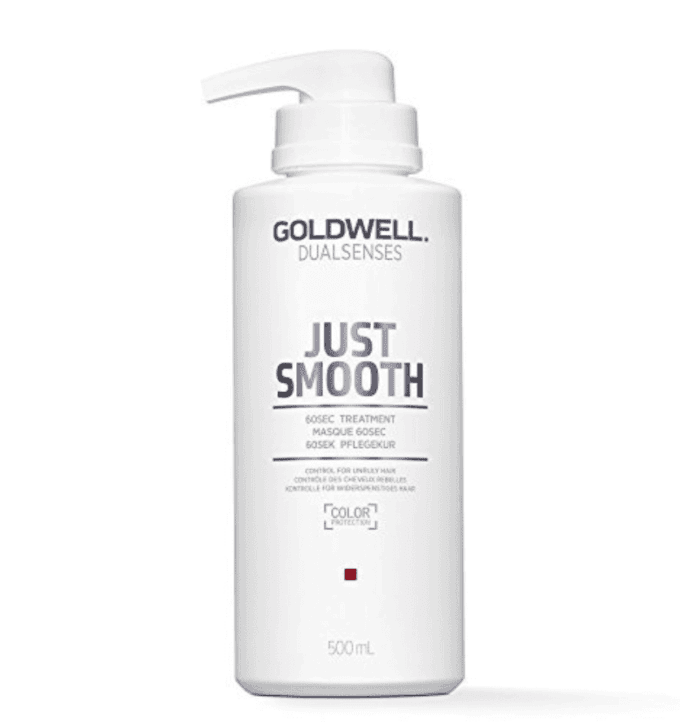 Goldwell Dualsenses Just Smooth 60 Second Treatment 500ml Halo Hair & Skin - byutiluxe.com